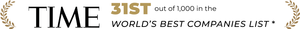 31st out of 1,000 in the World's Best Companies List of TIME
