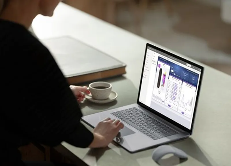 a woman giving a presentation