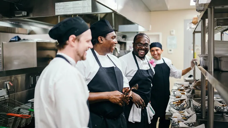 A group of chef is Smiling