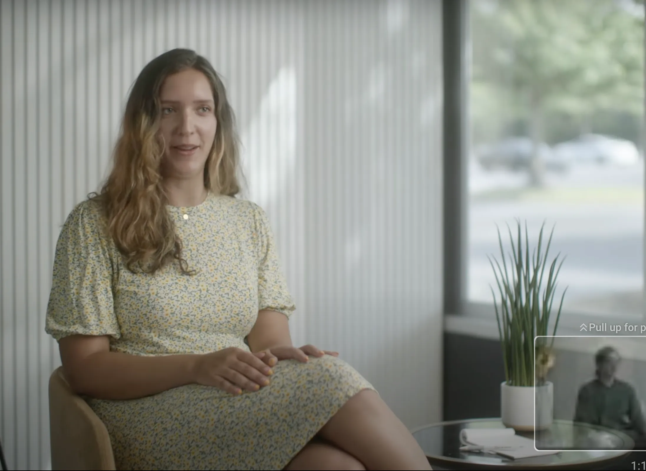 another woman is being interviewed